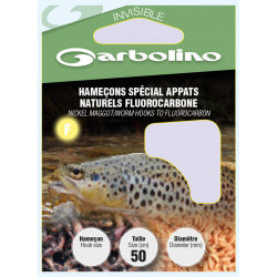 Hameçons montés Truite Spécial Appâts Naturels Fluorocarbone - GARBOLINO