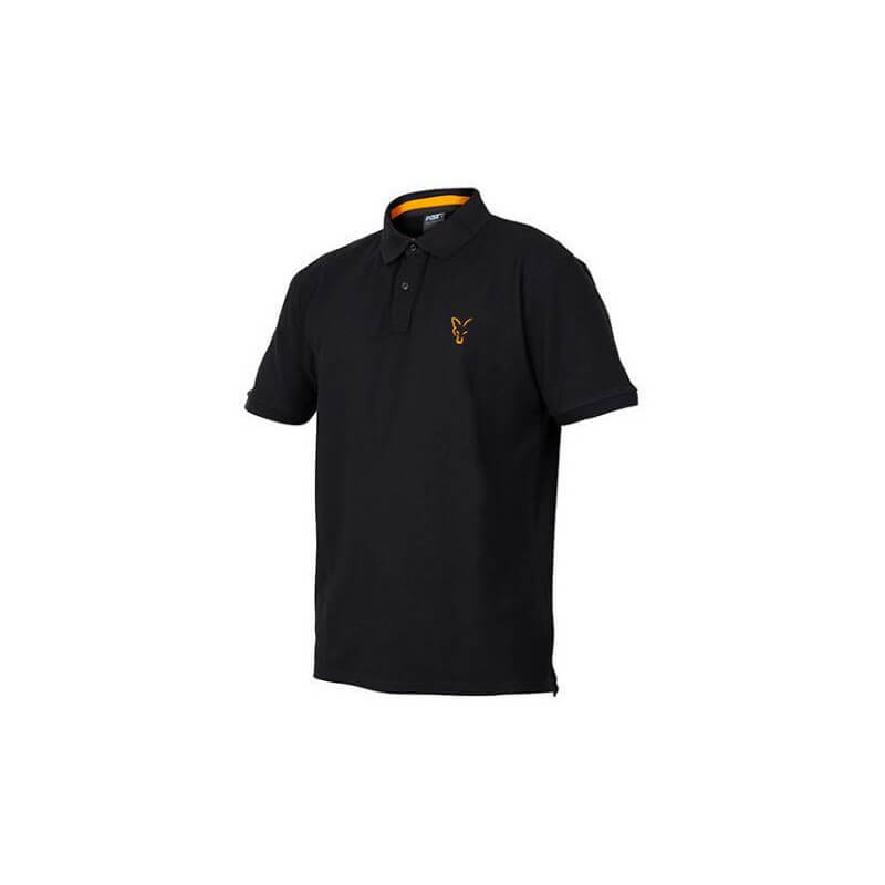 polo shirt noir et orange fox