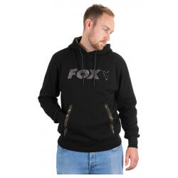 Sweat Print Hoody Noir et Camo - FOX
