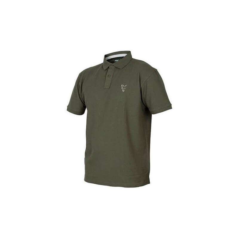 polo shirt vert et argent fox