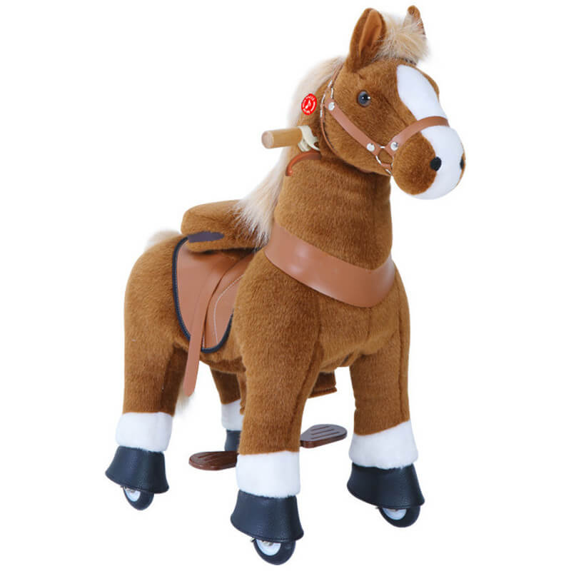 Ponycycle avec son - Marron-Blanc - Petit modèle