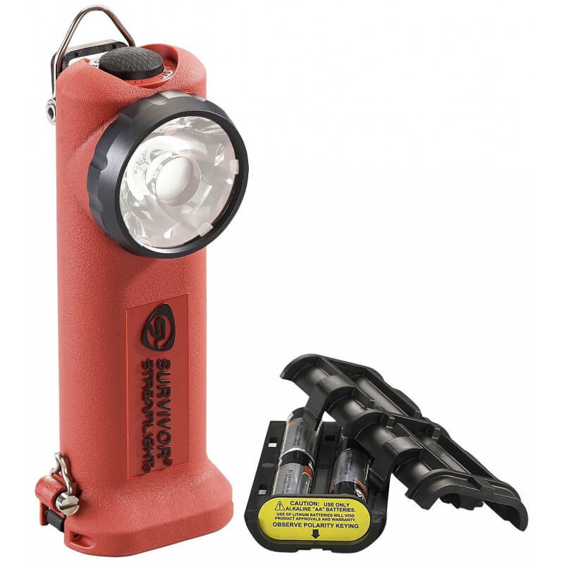 Survivor LED Atex Low Profile à piles rouge