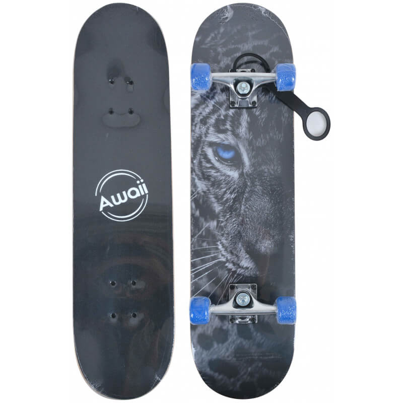 Skateboard découverte en bois 31" léopard