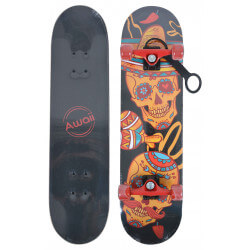 Skateboard complet en bois 31" et truck aluminium peint - AWAII