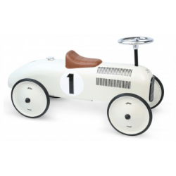 Porteur voiture vintage blanc crème - VILAC