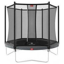 Trampoline BERG Favorit Regular 330 gris avec filet de sécurité Net Comfort