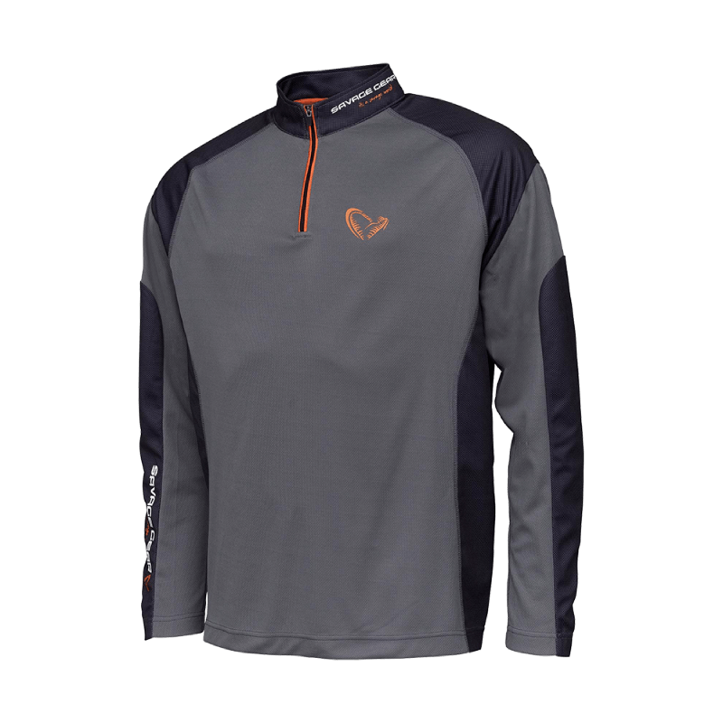 T-shirt à manche longue Tournament Shirt 1/2 Zip - SAVAGE GEAR