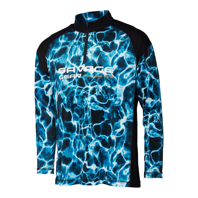 T-shirt manches longues Marine UV Sea Blue - SAVAGE GEAR