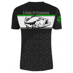 T-Shirt Linear Black Bass - HOTSPOT DESIGN
