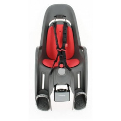 Porte-bébé ZENITH RELAX gris-rouge fixation cadre -HAMAX