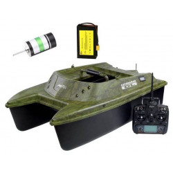 Bateau amorceur Catamaran Camou DL OAK + Lithium + Brushless + DE-SR07 - ANATEC