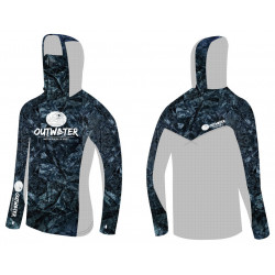 Sweat à capuche Guerilla UPF50+ Dark Blue - OUTWATER