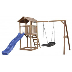 Aire de jeux Beach Tower avec toboggan et balançoire nid Roxy - AXI