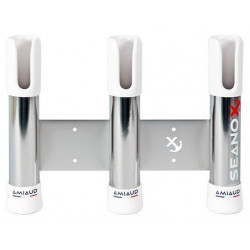 Porte cannes inox 3 cannes - SEANOX