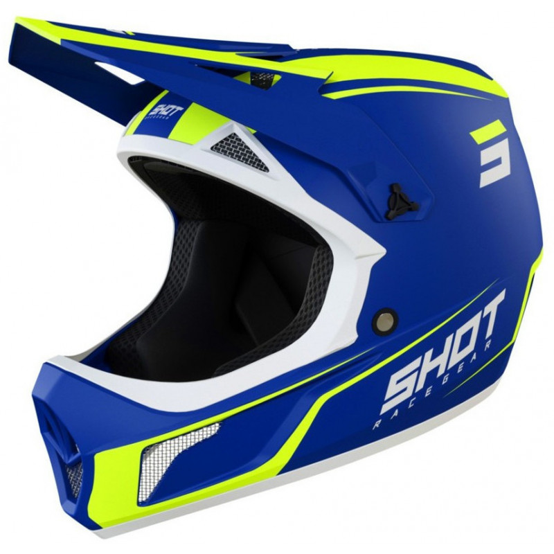 casque rogue united blue neon yellow