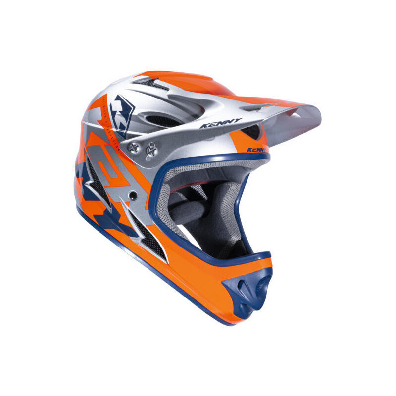 casque down hill orange