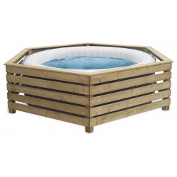 Habillage en bois pour Spa 180 cm - DECORSPA