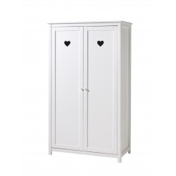 Armoire AMORI blanche 2 Portes