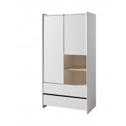 Armoire KIDDY 2 portes + 2 tiroirs