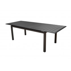 Table Louisiane Graphite 187/247 cm - 8/10 places - ALIZE