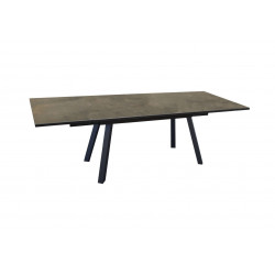 Table Agra 180/230/280 cm (8/10 places) - Plateau à lames Fundermax® - ALIZE