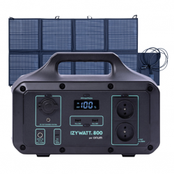 Pack Station d'énergie portative IZYWATT 800 + Panneau solaire 160W - ORIUM