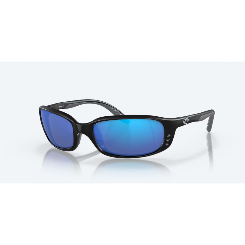 lunettes brine matte black blue mirror 580g
