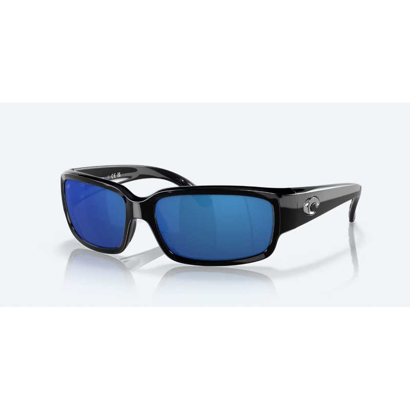 lunettes caballito shiny black blue mirror 580p