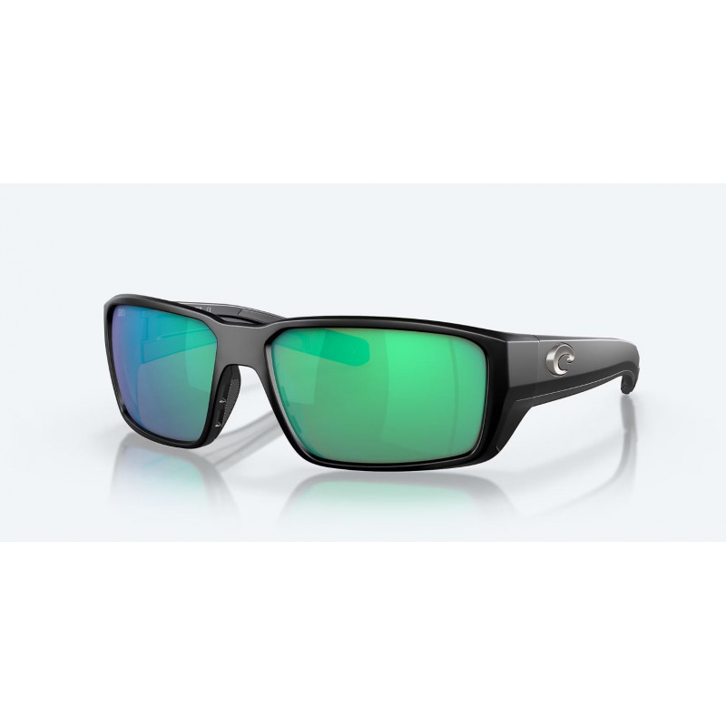 lunettes fantail pro matte black green mirror