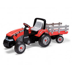 Tracteur à pédales Maxi Diesel Tractor avec remorque - PEG PEREGO