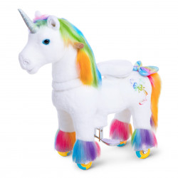 Ponycycle Modèle X avec frein - Licorne Rainbow - 3/5 ans