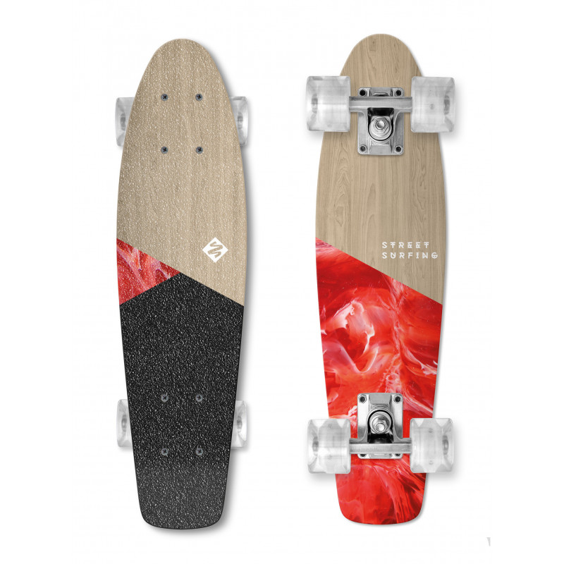 skateboard beach board wood bloody mary