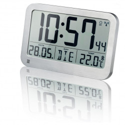 Horloge murale / de table OPTUS MyTime MC LCD Argenté - BRESSER