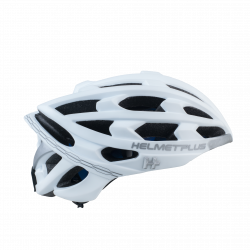 Casque route connecté Cronos - Blanc - HELMETPLUS