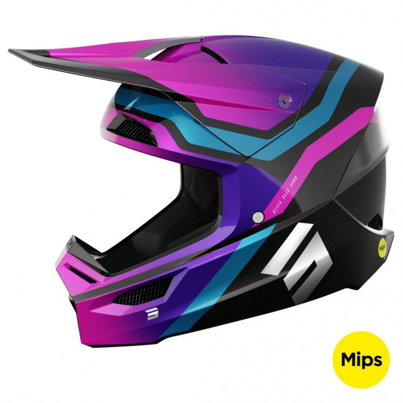 casque race sky purple chrome