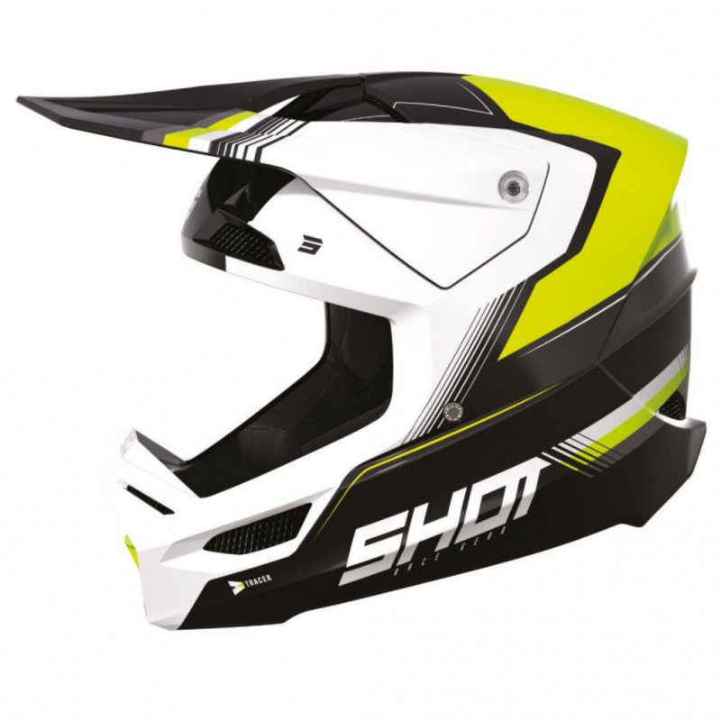 casque furious kid tracer neon yellow glossy