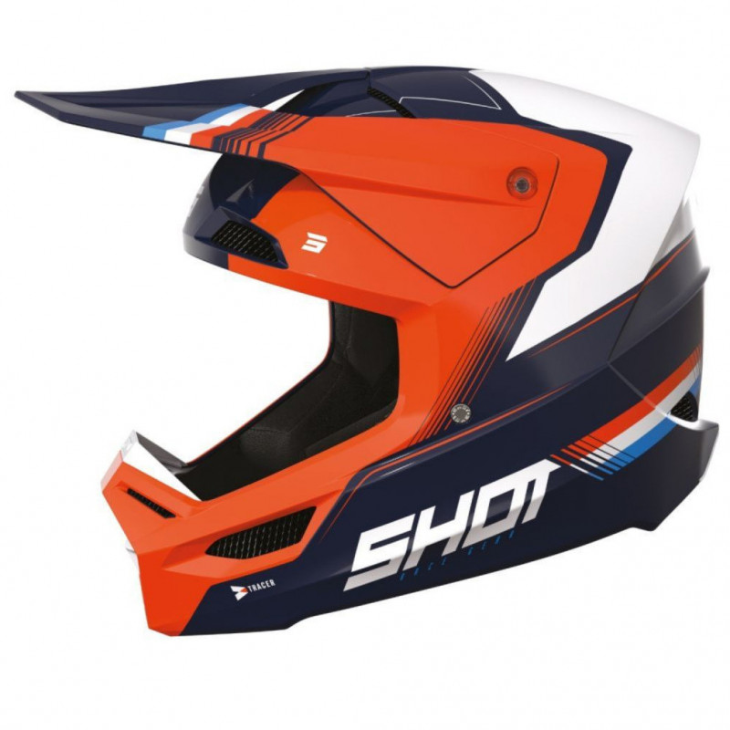 casque enfant furious kid tracer orange