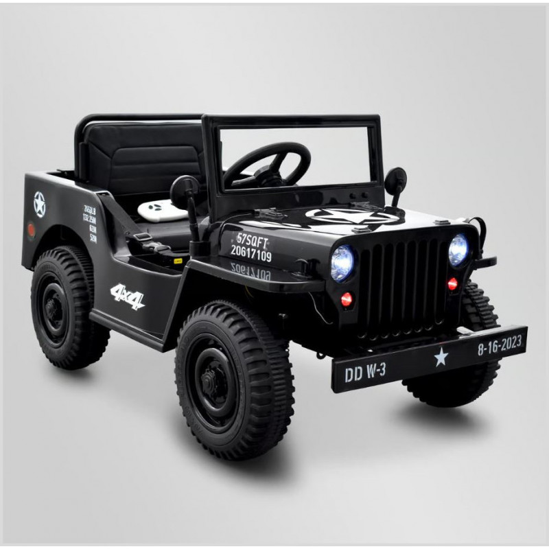 voiture jeep willys 1 place noir