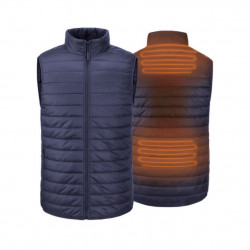 Gilet chauffant Bleu - Coupe Regular pour hommes avec Batterie Superpower