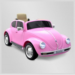 Voiture électrique Volkswagen Coccinelle Beetle Version Rétro Rose - APOLLO