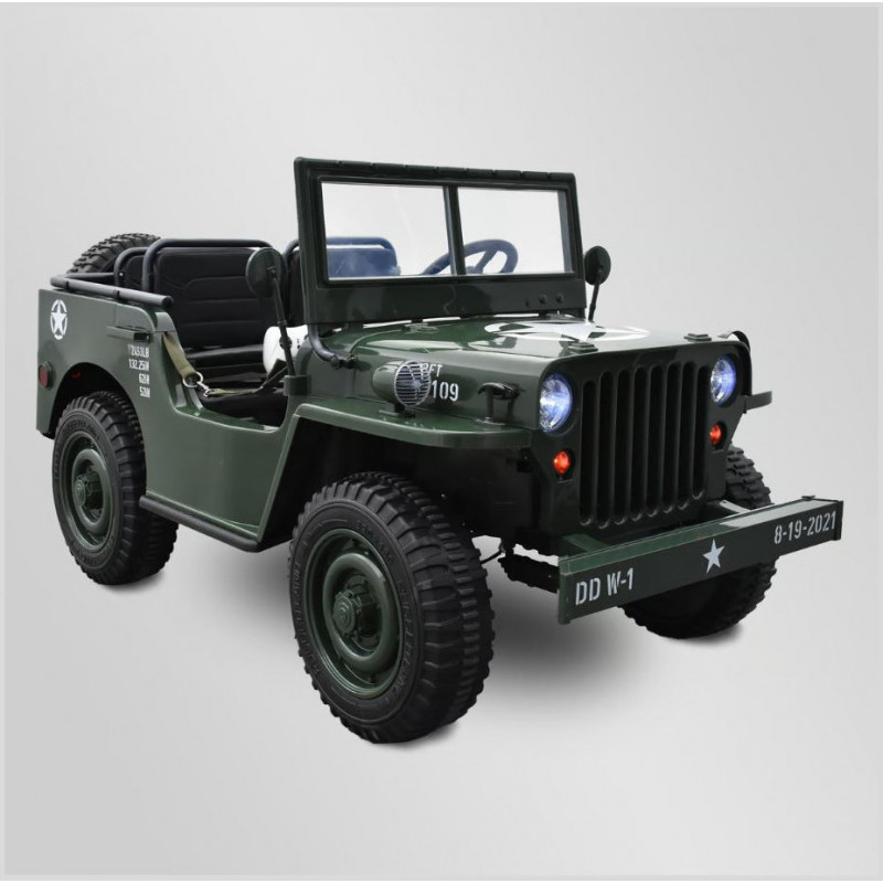 voiture électrique enfant jeep willys 12v