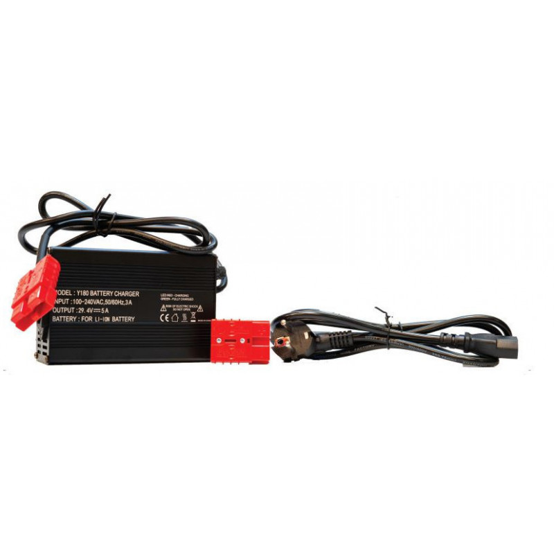 chargeur batterie lithium 29.4v