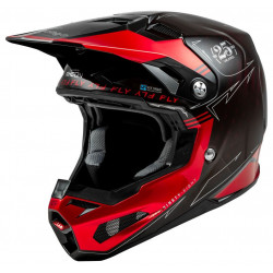 Casque Formula S Carbon Legacy Rouge Carbone/Noir - FLY