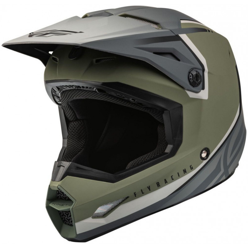 casque kinetic vision vert olive