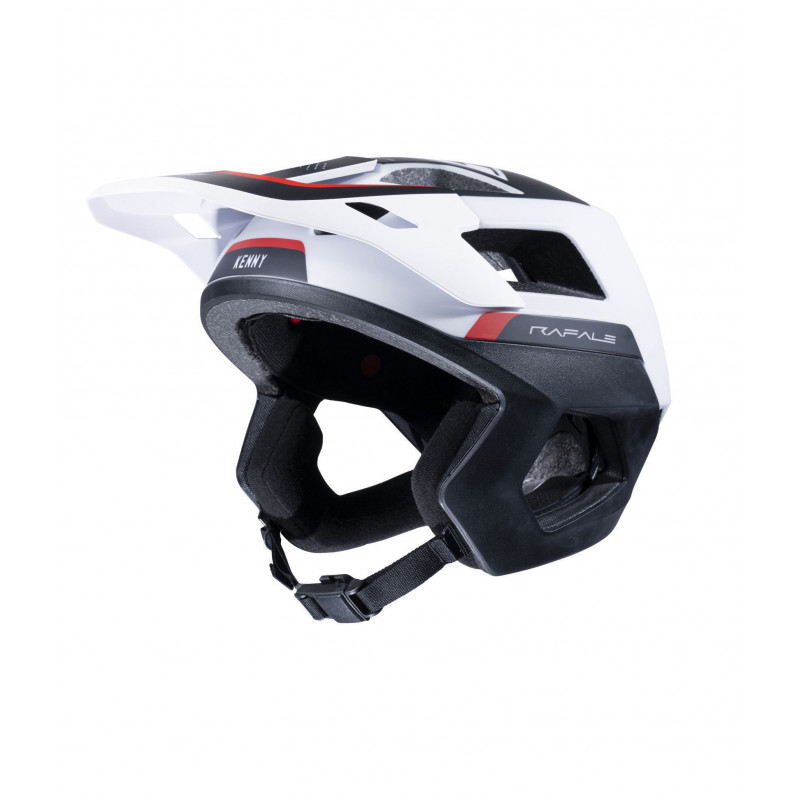 casque rafale white red