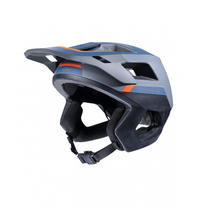 casque rafale grey orange