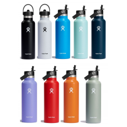 Bouteille isotherme Standard Mouth Flex Straw Cap (621ml) - HYDRO FLASK