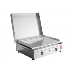 Plancha Inox Chef 55 Lisse + Couvercle - PLANET