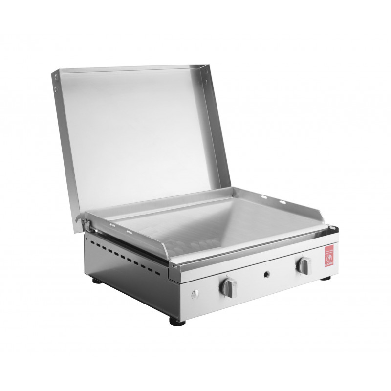 plancha inox chef 55 + couvercle