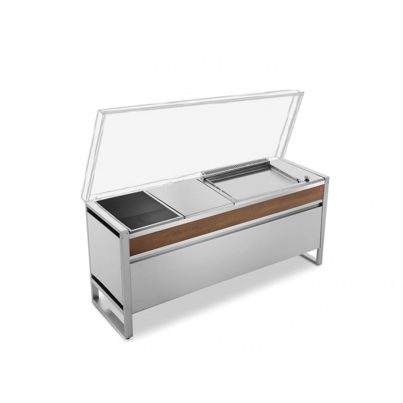 table oasi 183c + plancha oasi 60 el + induction